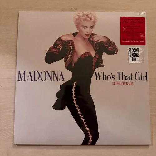 MADONNA WHO'S THAT GIRL SUPER CLUB MIX RED VINYL RSD RECORD STORE DAY SEALED NEW