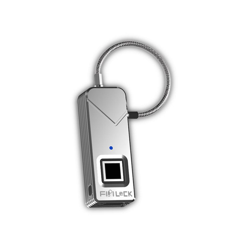 Plus de clés perdues avec le cadenas à empreinte digitale ZH-FL-S2 gris - 3