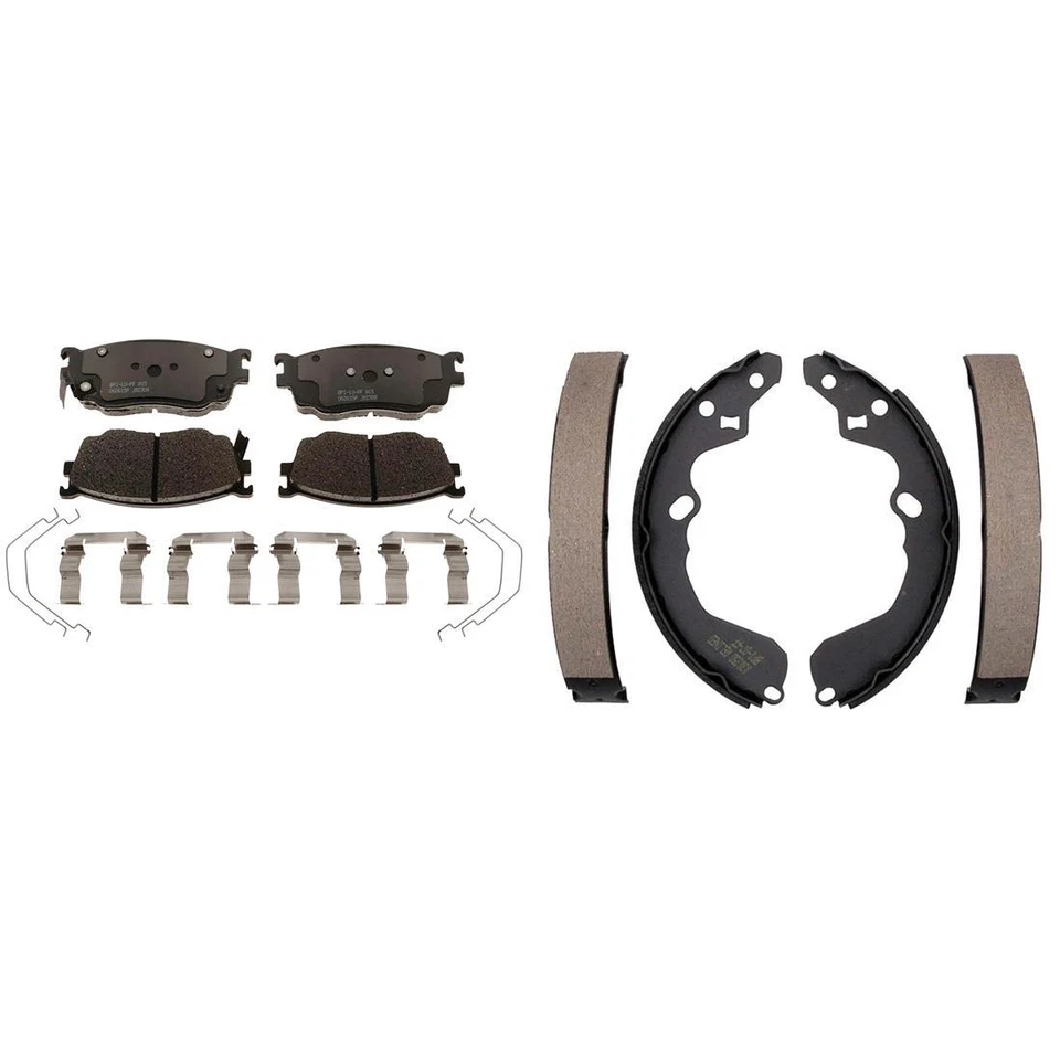 Kit pastillas de freno y zapatas de freno delanteras traseras de cerámica para Mazda 626 1998-2002 Foto 4 de 4