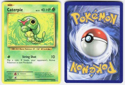 Caterpie 3/108 Common Evolutions Pokemon Lightly Played