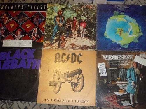 ROUGH FILLER COPIES ROCK LP Lot AC/DC Creedence BLACK SABBATH Mothers Finest YES