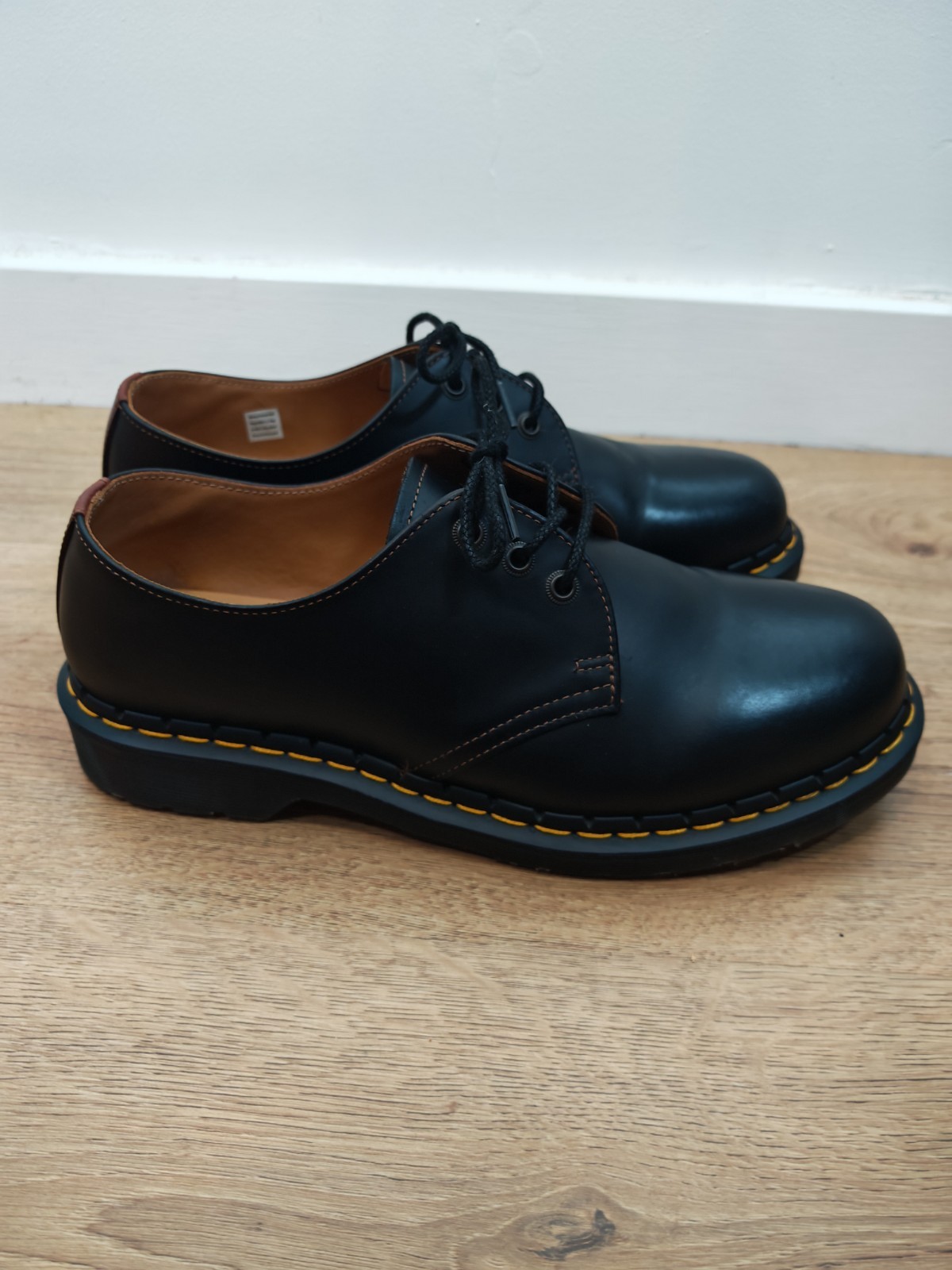 Dr. Martens 1461 Abruzzo WP Leather Shoes Black Brown UK 9.5 EU 44 Mens Oxford image 4