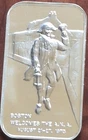 1973 Joel D. Rettew Boston Welcomes the A.N.A. 1 Oz .999 Fine Silver Bar