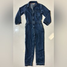 Mini Boden Classic Blue Denim Jumpsuit - 9-10