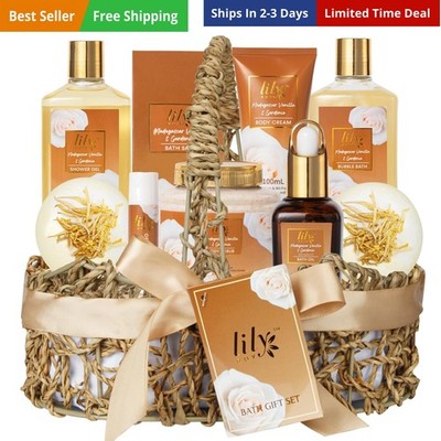 Mothers Day Gifts for Women - 10-Piece Honey Almond Bath and Body Gift Set fo...