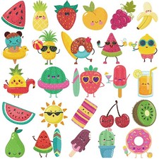 Summer Glitter Fruit Temporary Tattoos for Kids - 110 Glitter Styles,Watermel...