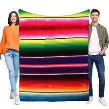 Bunte handgewebte Decke Karo Muster Baumwolle Bambus Fr&uuml;hlingshaft
