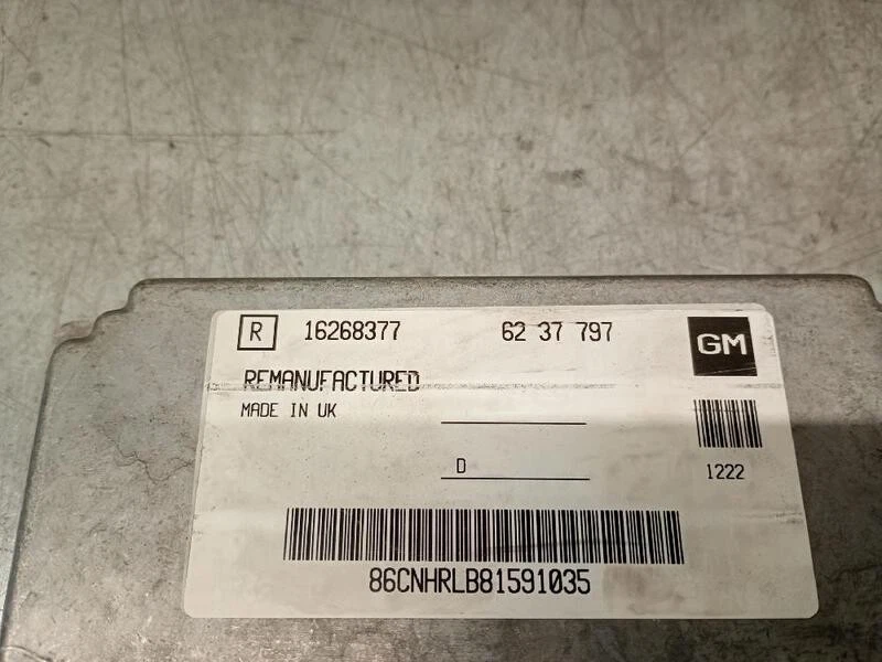 16268377 centralita motor uce para OPEL ASTRA G STATION WAGON (T98) 1.6 5337506 - Immagine 2 di 3