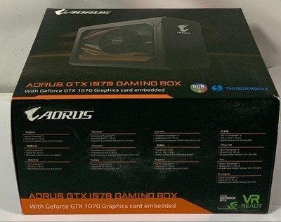 GIGABYTE AORUS GTX 1070 Gaming Box Thunderbolt 3 External GPU dock