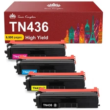 Toner Kingdom Compatible Toner Cartridge Replacement for Brother TN436 TN433 ...