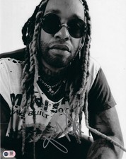 TY DOLLA IGN SIGNED 14X11 PHOTOGRAPH RAPPER VULTURES (ACG CERT AG17070)