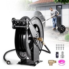 Auto-Retractable Washer Hose Reel for 0.59"x50ft High Pressure Washer Hose Reel