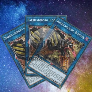 YUGIOH CARD 3 X BARRICADEBORG BLOCKER RIRA-EN081 1ST EDITION