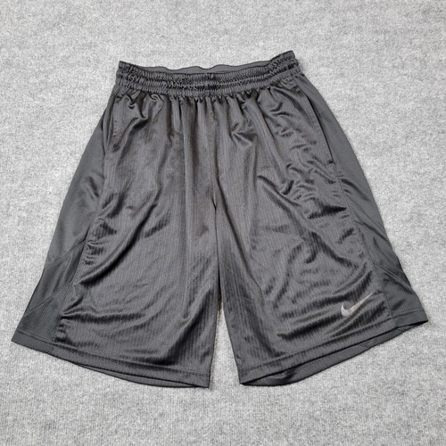 Nike Shorts Boys Large Black Athletic Basketball Swoosh Kids Youth High Rise A7