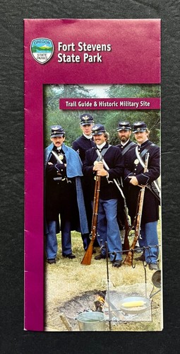 1999 Fort Stevens State Park Military Site Oregon OR Vintage Travel Brochure Map