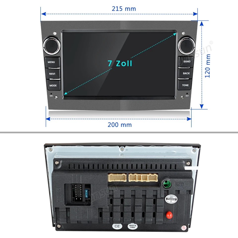 Android14 Apple Carplay Autoradio GPS Für Opel Astra H Corsa C D Vectra Zafira B - Bild 4 von 4