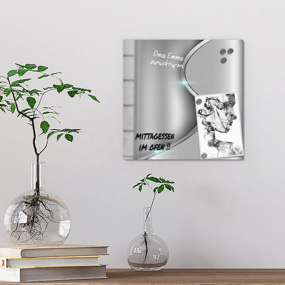 DEQORI Magnettafel Glas 'Polierte Oberfläche' beschreibbar Whiteboard, v. Ausf. - Bild 4 von 4