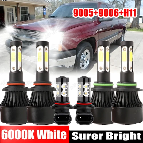 For Ford Explorer 2002-2005 Combo LED Faros Delanteros Bombillas Antiniebla Kit - Picture 1 of 15