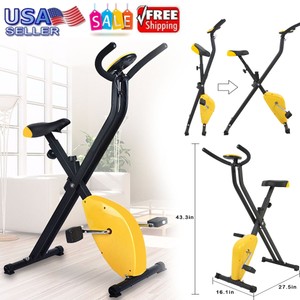 yellow stationary bike