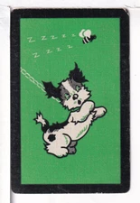 Single Vintage ID Named Dog, "ZZZZZ-ZZZZ", Playing Card DA 6-28 C