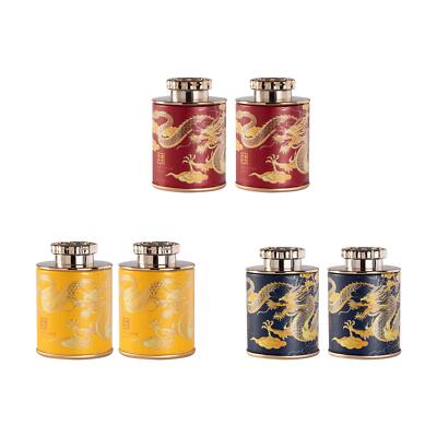2x Teedose Papier Vorratsdose Mehrweg Müslibehälter Leer Tee Blechdose