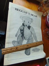 1981 Beggar T. Bear by Marguerite Cantine- SB- 11 x 14"- 62 pages- lots of info
