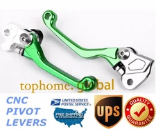 For Kawasaki KX125 2000-2005 Clutch Brake Levers Pivot Green US 2001 2002 2003