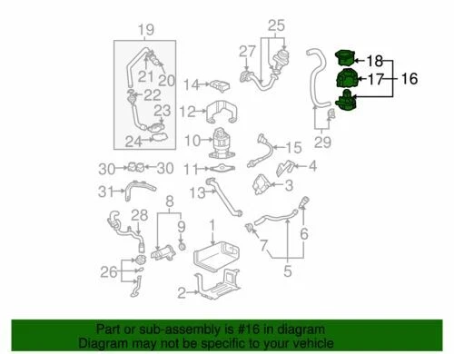 Bomba de inyección de aire secundaria genuina GM 2000-2005 Cadillac Oldsmobile 19260940 Foto 2 de 2