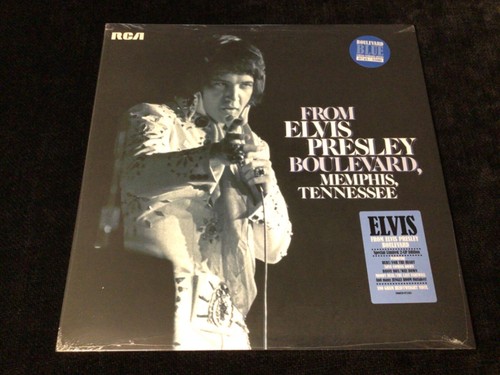 ELVIS PRESLEY 2LP FTD FROM EP BOULEVARD FACTORY SEALED BLUE VINYL 745/3500 MINT