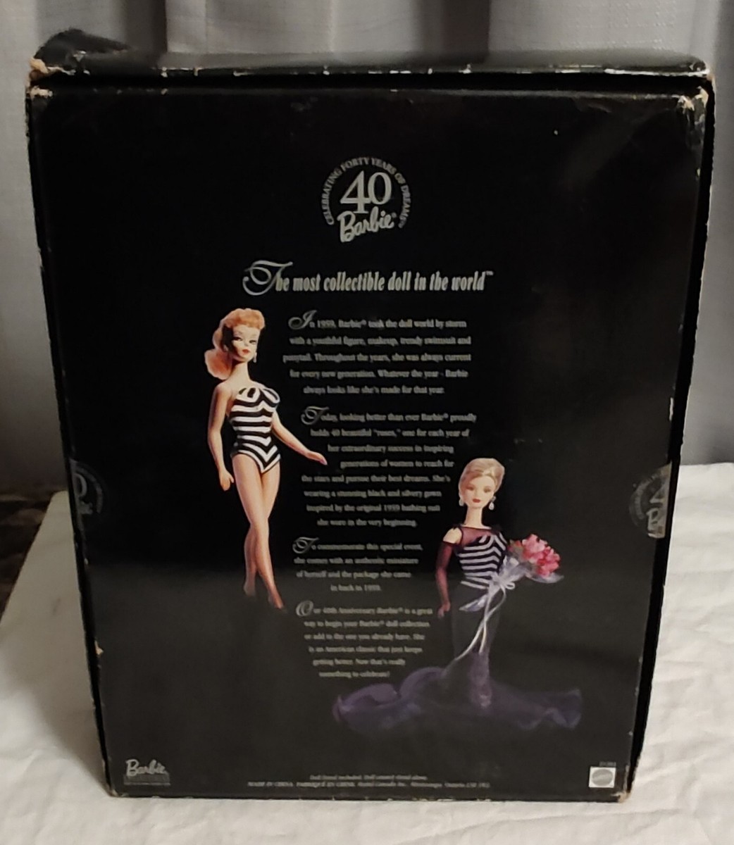 40th Anniversary Vintage Barbie Doll-Collector Edition (1999
