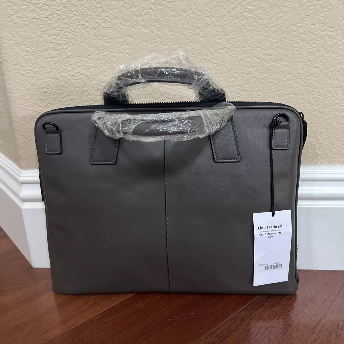 Barneys New York Leather Lap Top Bag Briefcase | eBay