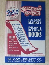 1944 WILCOX & FOLLETT CO CHICAGO EDUCATIONAL BOOK CATALOG DEALER EDITION  