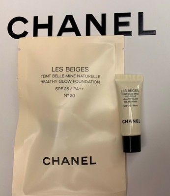 CHANEL Les Beiges All In One Healthy Glow Foundation SPF25 PA++ N20 2.5ml |  eBay