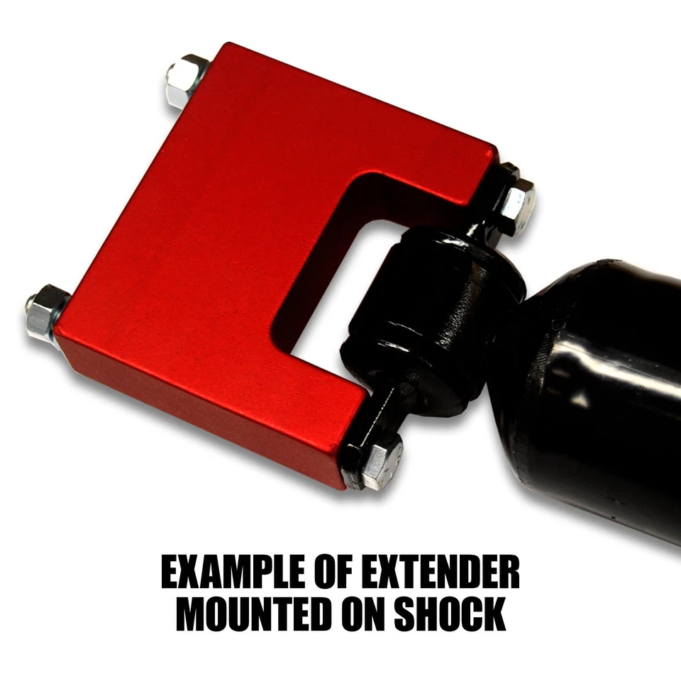 3" Rear Aluminum Shock Extender Kit Set Pair 60's-80's Pontiac A F G X-Body USA - Image 2 of 4