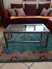 TAVOLINO IN FERRO BATTUTO FORGIATO A MANO  stile neorinascimento