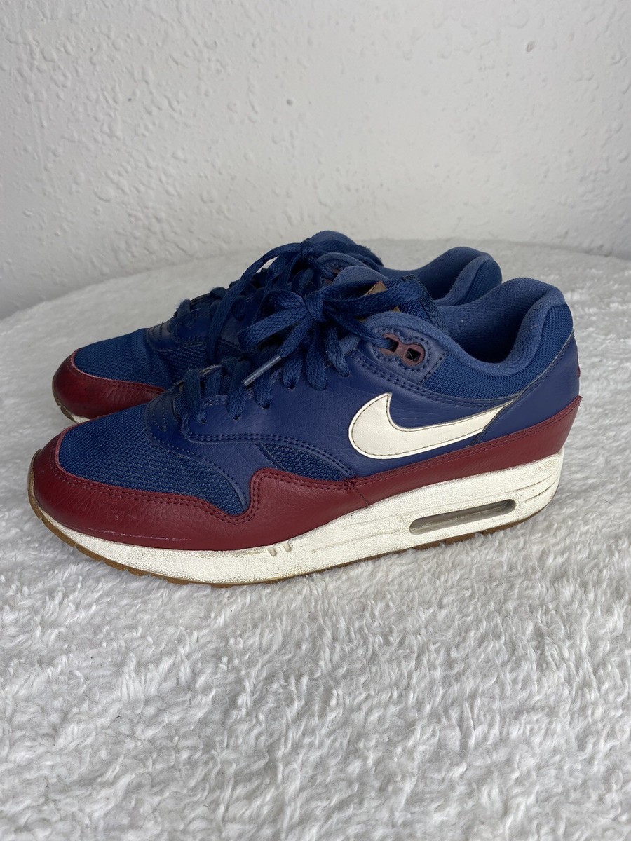 nike air max 1 navy red
