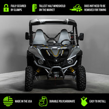 TERRARIDER YAMAHA WOLVERINE HALF UTV WINDSHIELD - STD. 3/16"