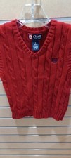 Chaps Boys Cable Knit Sweater Vest Size 5