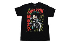 My Hero Academia Mens Izuku Deku Midoriya SMASH Attack Anime Shirt New M-2XL