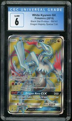 White Kyurem GX SM141 Full Art Holo Promo