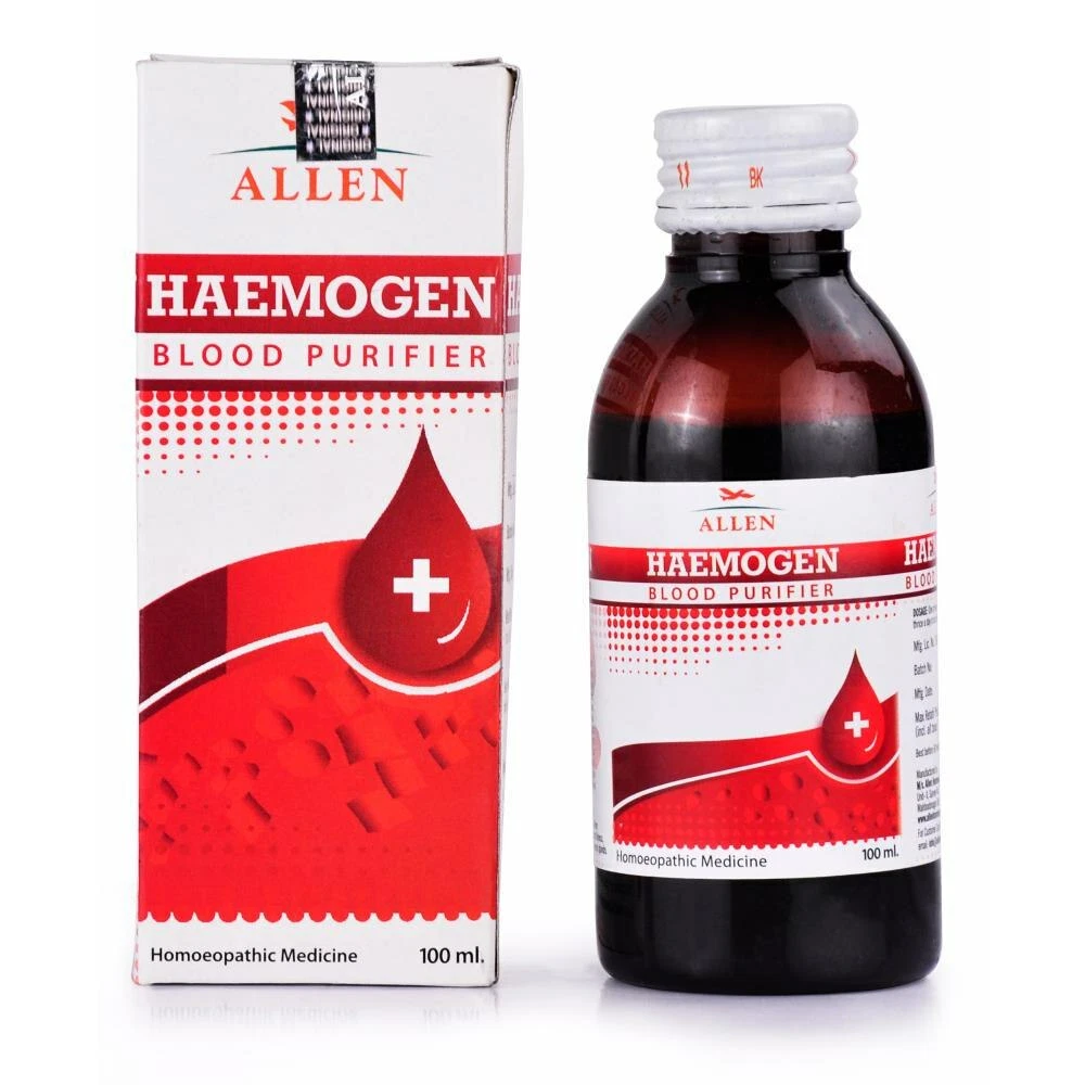 Allen Haemogen Blood Purifier Tonic [100ml] Unclean Skin, Pimples, Acne_