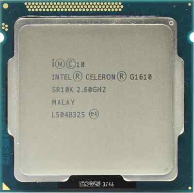 Lot of 2: Intel Celeron G1610 Dual Core CPU (2M Cache 2.60GHz 3rd generation)