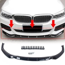 Front Spoiler Lippe M-Sport Schwarz Glanz für BMW 5er G30 G31 2017-2020