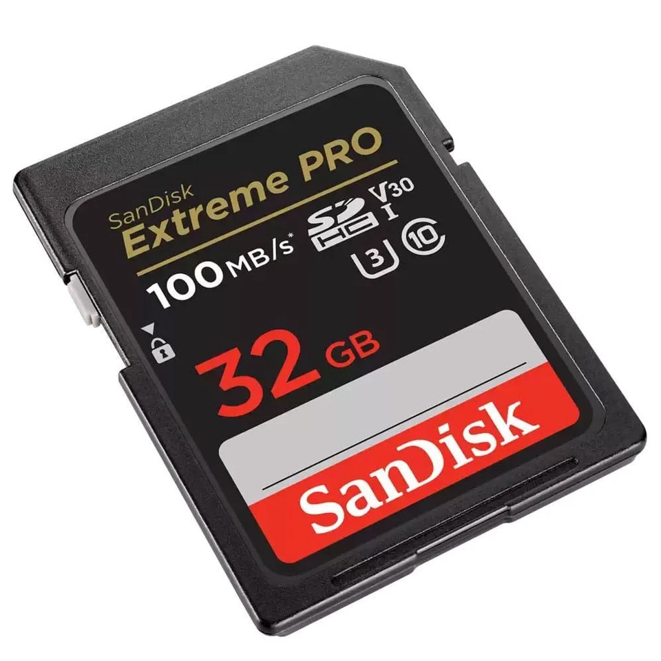 SanDisk Extreme PRO SDHC card 100MB s UHSI U3 V30 32GB SDSDXXO-032G-GN4IN - Image 2 of 4