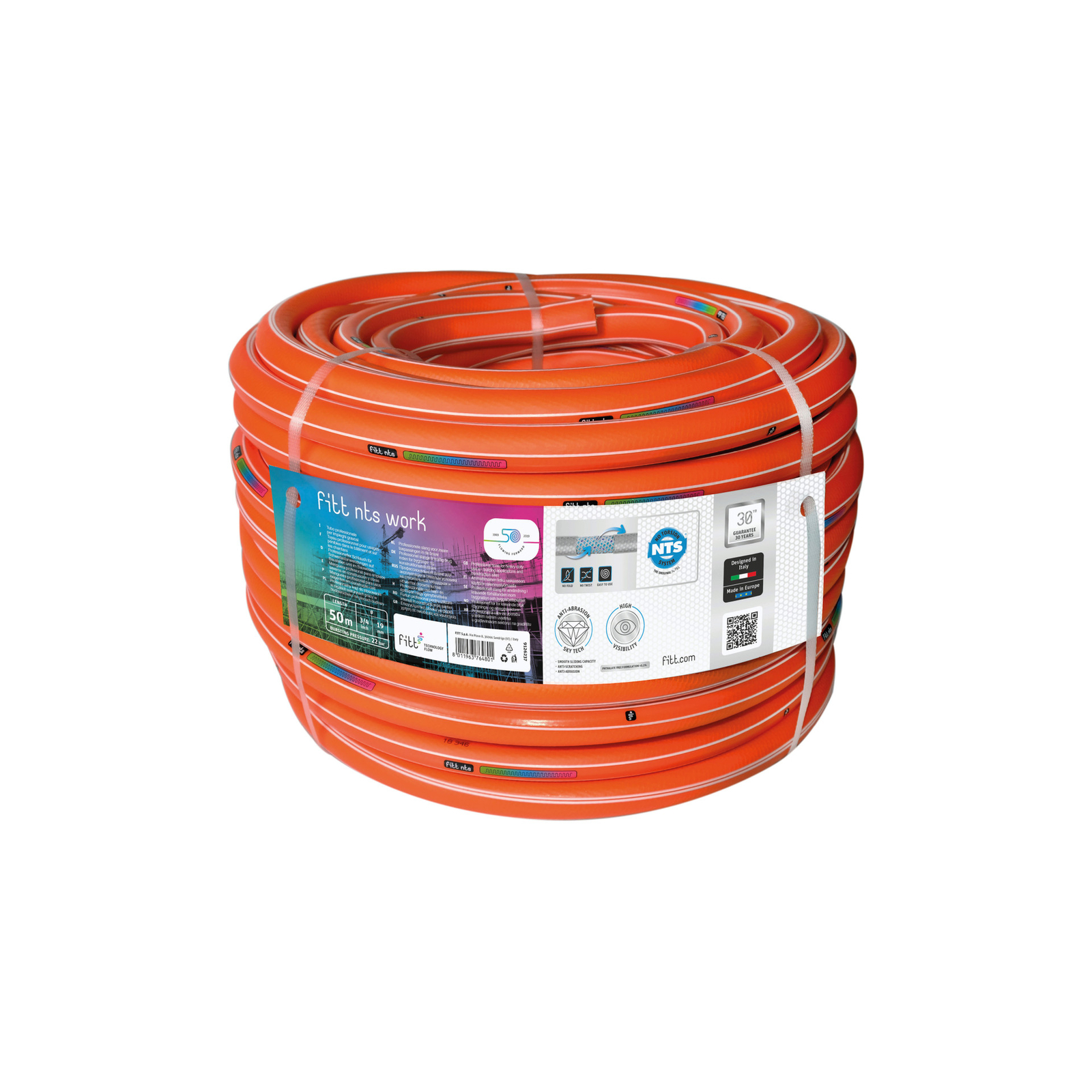 Tubo FITT NTS WORK 3/4" 50m: Specifiche per Uso Intensivo