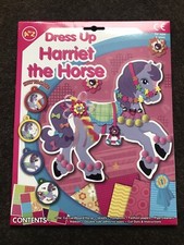 A to Z Dress Up Harriet The Horse Die-Cut Cardboard Craft Jewels Cut-Out