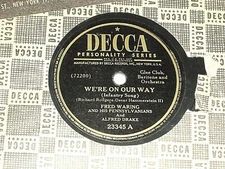FRED WARING-We're On Our Way (Infantry Song) (1944) DECCA 10" 78 RPM Single