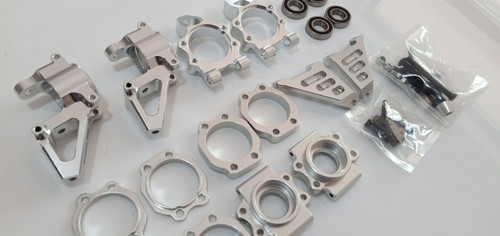 Metal Front & Rear Wheel Hub Carrier Assembly Set For 1/5 BAJA 5b 5t 5sc rc car - Picture 3 of 4