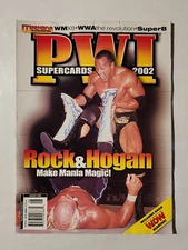 AUG 2002 PRO WRESTLING ILLUSTRATED SUPERCARDS MAGAZINE THE ROCK HULK HOGAN