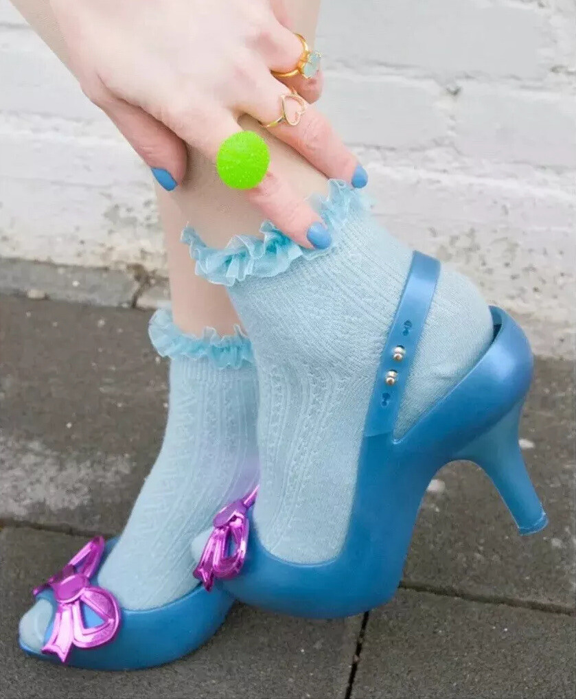 VIVIENNE WESTWOOD x MELISSA 'Lady Dragon II' Aurora Shoes Blue-Hot